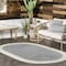 Nuloom Indoor/Outdoor Braided Solid Border Delaine Area Rug 8ft HJFV03A-R808 - alternate 1